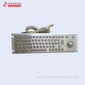 Anti-riot Metal Keyboard with Track Ball